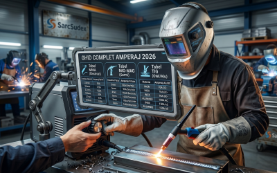 Tabel Amperaj Sudura: Ghid Complet MIG-MAG, TIG si MMA in 2026