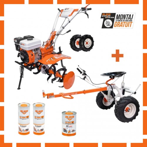 Motosapatoare DAC 185, 8.5 CP + roti cauciuc 5.00-8 + Navigator 99 + Ulei Motor si Transmisie