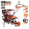 Motosapatoare RURIS 913ACC + roti cauciuc 5.00-12+plug reversibil rev2+roti metalice 500 13 CP 