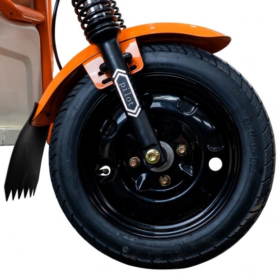 Triciclu Electric Cargo RURIS Pilot 3110A – Motor 2000W, Baterie 72V 32Ah, Autonomie 80 km, Sarcina 300 kg, Max. 25 km/h, ALB