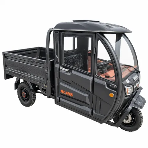 Triciclu Electric Cargo RURIS PILOT 4000C, 2500W, Autonomie 60 km, Volan, Baterie 72V, viteza maxima de 25 km/h, fara permis