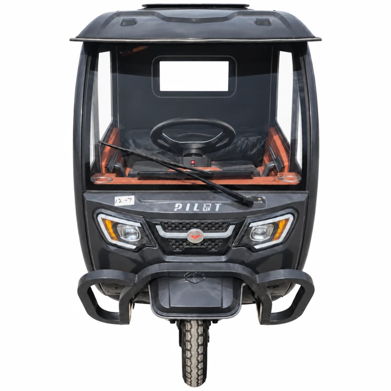 Triciclu Electric Cargo RURIS PILOT 4000C, 2500W, Autonomie 60 km, Volan, Baterie 72V, viteza maxima de 25 km/h, fara permis