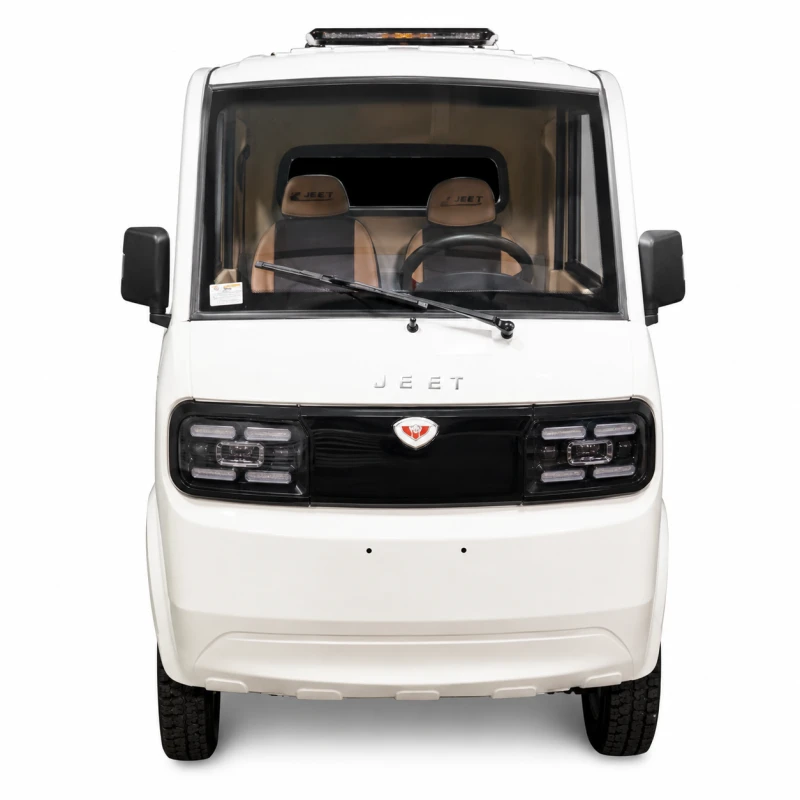 Triciclu electric pick-up RURIS PILOT 5000SA PURE WHITE, putere maxima 4900 W, autonomie pana la 130 km, cu volan, viteza maxima de 25 km/h, fara permis