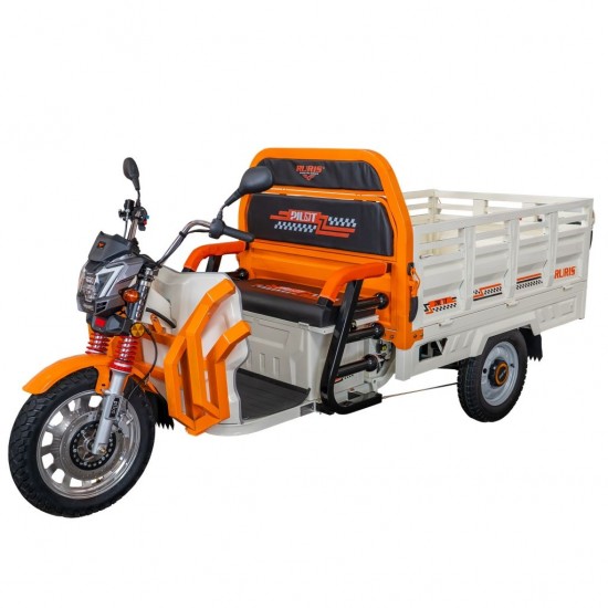 Triciclu electric cargo RURIS Pilot 3130A, Motor 3600W, Baterie 72V 58Ah, Autonomie 80 km, Capacitate 603 kg, Frana Fata Disc / Spate Tambur, Display LCD Extra-Large, Alb Triciclu electric cargo RURIS Pilot 3130A, Motor 3600W, Baterie 72V 58Ah, Autonomie 80 km, Capacitate 603 kg, Frana Fata Disc / Spate Tambur, Display LCD Extra-Large, Alb