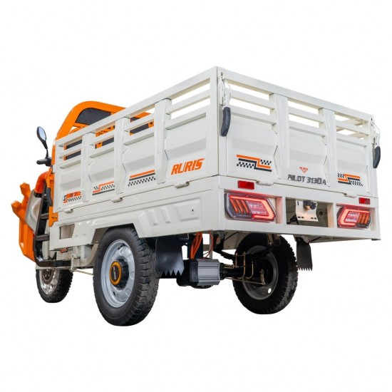 Triciclu electric cargo RURIS Pilot 3130A, Motor 3600W, Baterie 72V 58Ah, Autonomie 80 km, Capacitate 603 kg, Frana Fata Disc / Spate Tambur, Display LCD Extra-Large, Alb Triciclu electric cargo RURIS Pilot 3130A, Motor 3600W, Baterie 72V 58Ah, Autonomie 80 km, Capacitate 603 kg, Frana Fata Disc / Spate Tambur, Display LCD Extra-Large, Alb