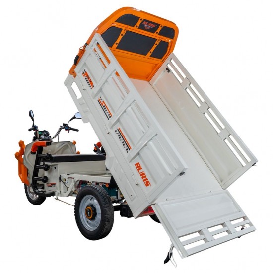 Triciclu electric cargo RURIS Pilot 3130A, Motor 3600W, Baterie 72V 58Ah, Autonomie 80 km, Capacitate 603 kg, Frana Fata Disc / Spate Tambur, Display LCD Extra-Large, Alb Triciclu electric cargo RURIS Pilot 3130A, Motor 3600W, Baterie 72V 58Ah, Autonomie 80 km, Capacitate 603 kg, Frana Fata Disc / Spate Tambur, Display LCD Extra-Large, Alb