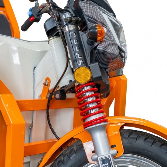 Triciclu electric cargo RURIS Pilot 3130A, Motor 3600W, Baterie 72V 58Ah, Autonomie 80 km, Capacitate 603 kg, Frana Fata Disc / Spate Tambur, Display LCD Extra-Large, Alb Triciclu electric cargo RURIS Pilot 3130A, Motor 3600W, Baterie 72V 58Ah, Autonomie 80 km, Capacitate 603 kg, Frana Fata Disc / Spate Tambur, Display LCD Extra-Large, Alb