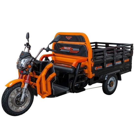 Triciclu electric cargo RURIS Pilot 3130A, Motor 3600W, Baterie 72V 58Ah, Autonomie 80 km, Capacitate 603 kg, Frana Fata Disc / Spate Tambur, Negru Triciclu electric cargo RURIS Pilot 3130A, Motor 3600W, Baterie 72V 58Ah, Autonomie 80 km, Capacitate 603 kg, Frana Fata Disc / Spate Tambur, Negru