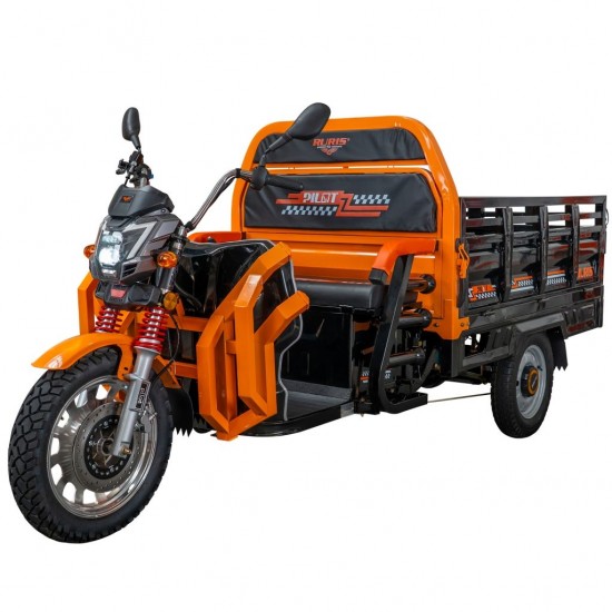 Triciclu electric cargo RURIS Pilot 3130A, Motor 3600W, Baterie 72V 58Ah, Autonomie 80 km, Capacitate 603 kg, Frana Fata Disc / Spate Tambur, Negru Triciclu electric cargo RURIS Pilot 3130A, Motor 3600W, Baterie 72V 58Ah, Autonomie 80 km, Capacitate 603 kg, Frana Fata Disc / Spate Tambur, Negru