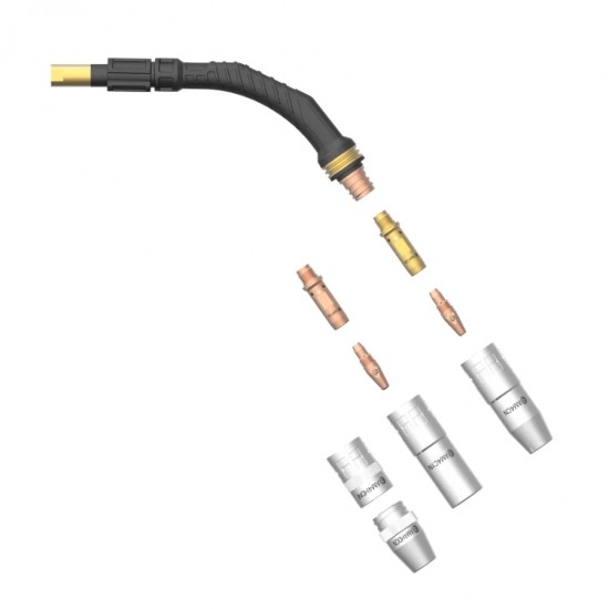 ARC M4 MIG 5M – Pistol de sudură profesional , 350A CO₂, 320A M21, 60% duty cycle