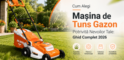 Cum alegi mașina de tuns gazon potrivită nevoilor tale: Ghid Complet 2026