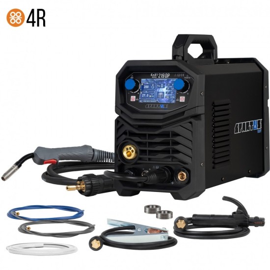 Spartus EasyMIG 219DP - 200A, Pulsat, Aparat de sudura MIG MAG 230V Rola 5Kg