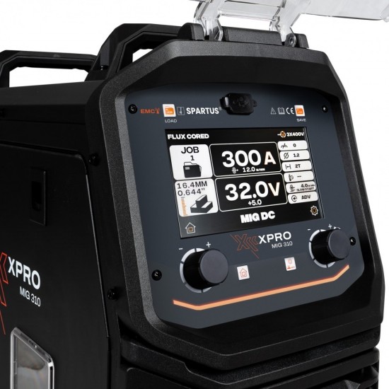 Spartus XPRO310 - 300A,  Aparat de sudura MIG MAG 400V Rola 15Kg