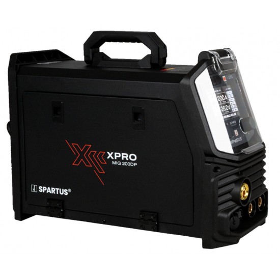 Spartus XPRO 200 DUAL PULSE - 200A,  Aparat de sudura MIG MAG 220V Rola 5Kg