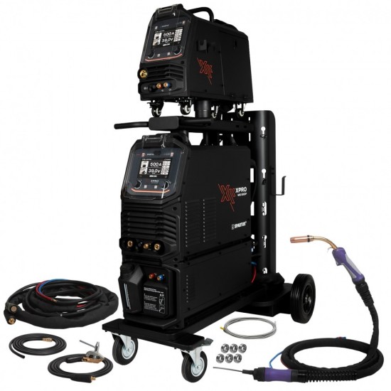 Spartus XPro MIG 500 DUAL PULSE  - Aparat de sudura MIG MAG, PULS si DUBLU PULS, 500A 400V Rola 15Kg