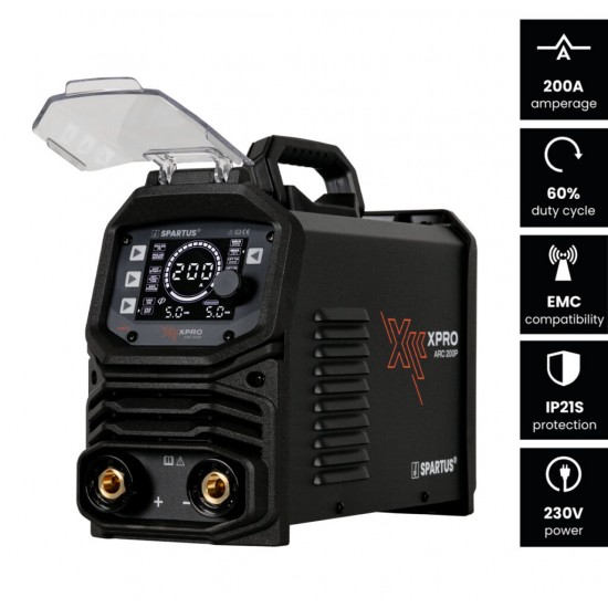SPARTUS® XPro ARC 200P - aparat sudura MMA curent Pulsat, 200A, 220V