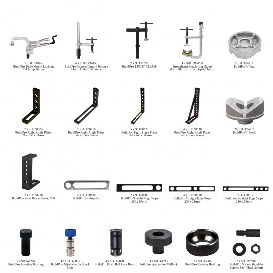 Kit 122 Accesorii pentru masa de sudura Rhino Cart