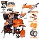 Motosapa RURIS 701KS + roti cauciuc 4.00-8 + plug reversibil rev1 + roti metalice 400 fara manicot 7 CP