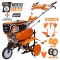 motosapa ruris 7500acc5 + roti cauciuc 4.00-8+rarita ajustabila+plug+adaptor+dispozitiv cartofi+cultivator multifunctional+roti metalice 400 fara manicot