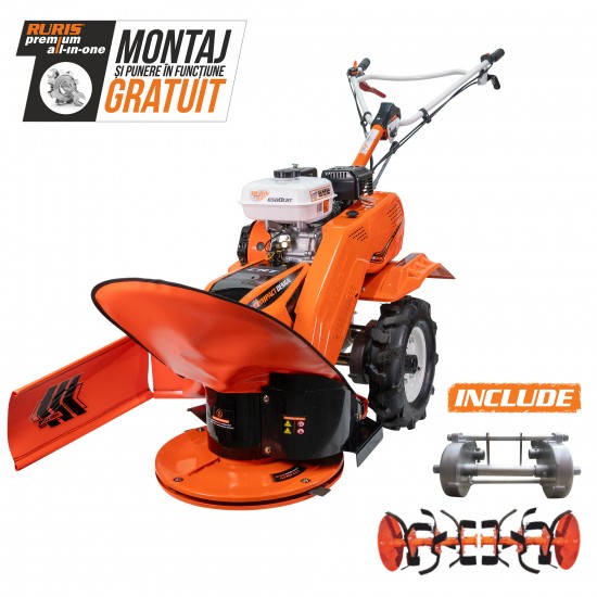 Utilaj multifunctional Ruris 6500crt + roti cauciuc 4.00-8+sistem de cosit 6500crt Utilaj multifunctional Ruris 6500crt + roti cauciuc 4.00-8+sistem de cosit 6500crt