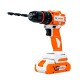 Masina de gaurit/insurubat cu percutie pe acumulator Ruris rmx1360