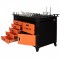 Masa de sudura 1200x750x820mm pe roti, sistem D16, cu sertare, dulap si set de scule cu 62 de piese