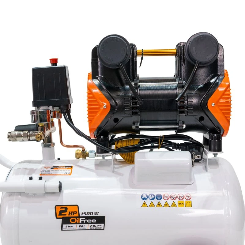 Compresor RURIS Silent Power 2400 Oil Free 1500 W 24 L Compresor RURIS Silent Power 2400 Oil Free 1500 W 24 L