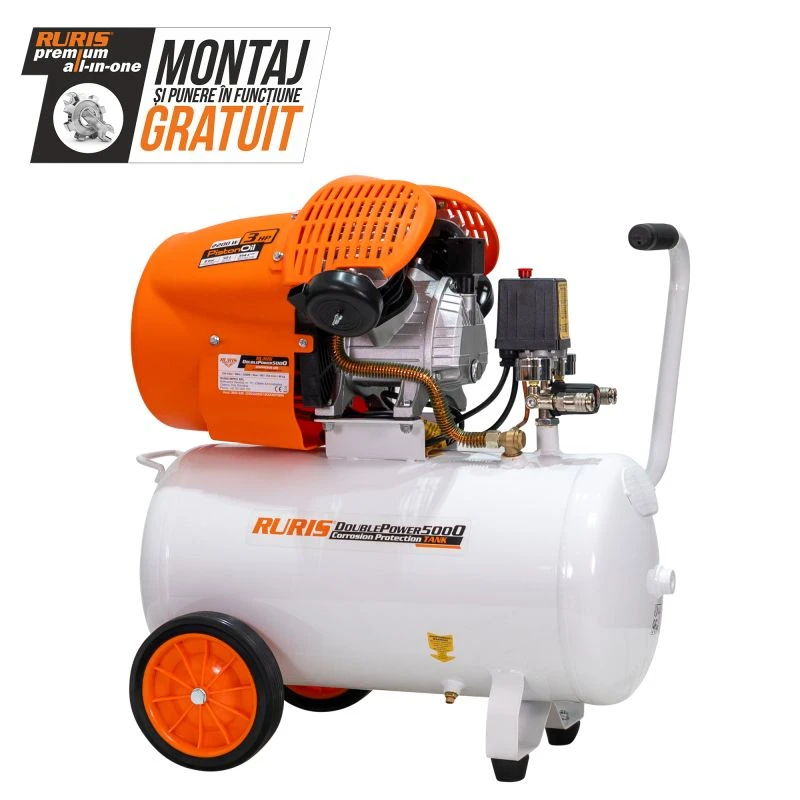 Compresor RURIS Double Power 5000 2200 W 50 L Compresor RURIS Double Power 5000 2200 W 50 L