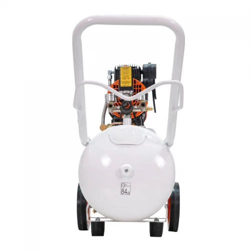 Compresor Silentios RURIS Silent Power 5000 OilFree – 1500W, 50L, 236 l/min, 8 Bar, Fara Ulei, 2 Cilindri, 2 Iesiri