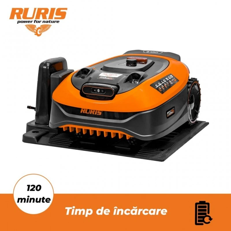 Robot de tuns gazon fara fir perimetral RURIS Sentinel 1500