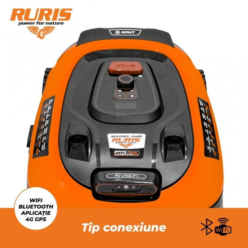 Robot de tuns gazon fara fir perimetral RURIS Sentinel 1500