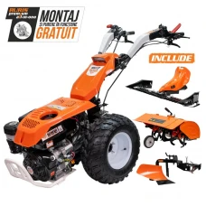 Motocultivator RURIS 1077CSP + lama de cosit CX77 + freza de sapat SX77 + plug PX77 16 CP