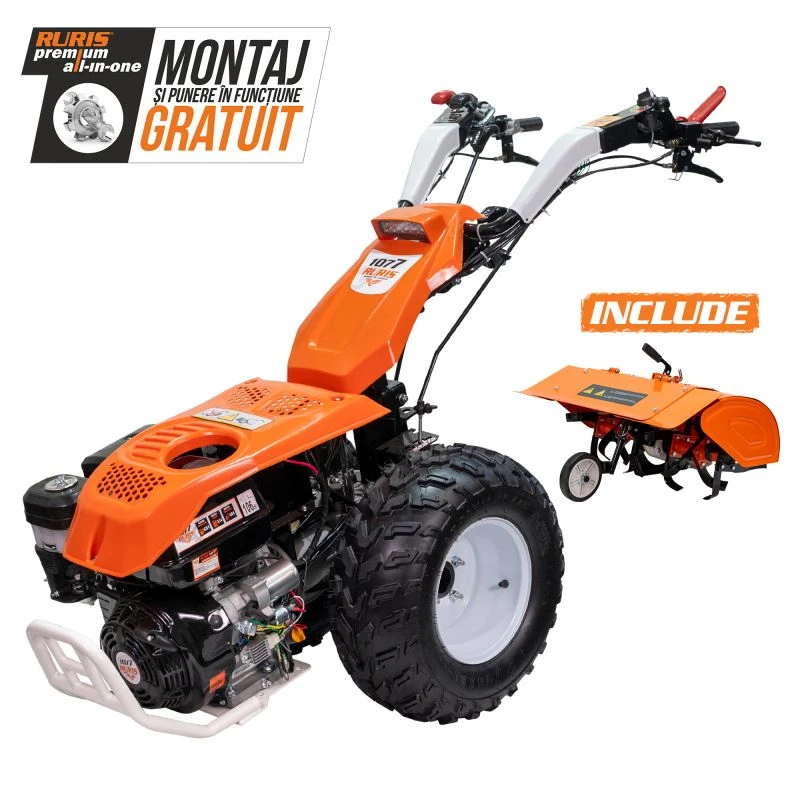 Motocultivator RURIS 1077 S + freza de sapat SX77 16 CP Motocultivator RURIS 1077 S + freza de sapat SX77 16 CP