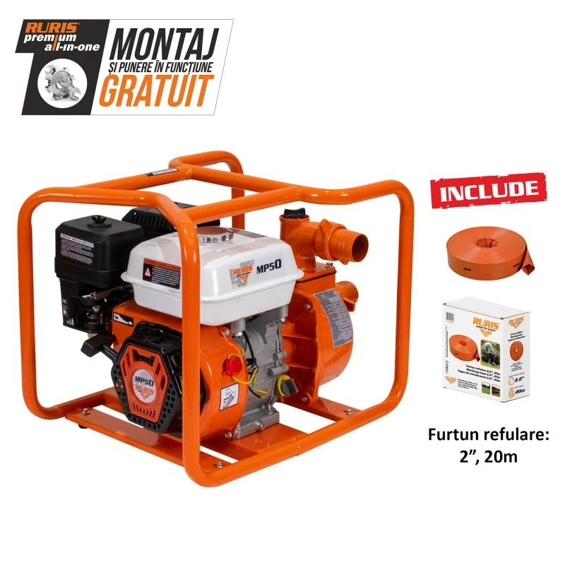 Motopompa ruris mp 50 + furtun refulare 2.0 20m Motopompa ruris mp 50 + furtun refulare 2.0 20m