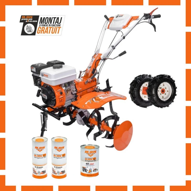 Motosapatoare DAC 185 + roti cauciuc 5.00-8 8.5 CP Motosapatoare DAC 185 + roti cauciuc 5.00-8 8.5 CP