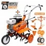 Motosapa DAC 7000 ACC3 + roti cauciuc 4.00-8+rarita+plug+adaptor+dispozitiv scos cartofi+roti metalice 400 fara manicot+cultivator