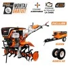 Motosapatoare RURIS 918 K PILOT + roti cauciuc 6.00-12 +Remorca RURIS 4 x 4 600 S 18 CP 