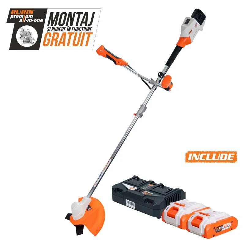 Motocoasa pe Acumulator RURIS 3044e Power Alfa UP {contine 2 acumulatori+incarcator dublu} Motocoasa pe Acumulator RURIS 3044e Power Alfa UP {contine 2 acumulatori+incarcator dublu}