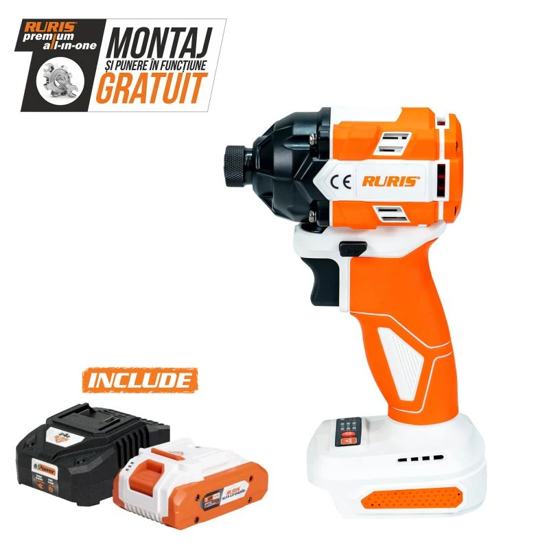 Masina de insurubat cu impact pe acumulator RURIS RMX 2300 POWER ALFA UP {contine acumulator 4Ah+incarcator} Masina de insurubat cu impact pe acumulator RURIS RMX 2300 POWER ALFA UP {contine acumulator 4Ah+incarcator}