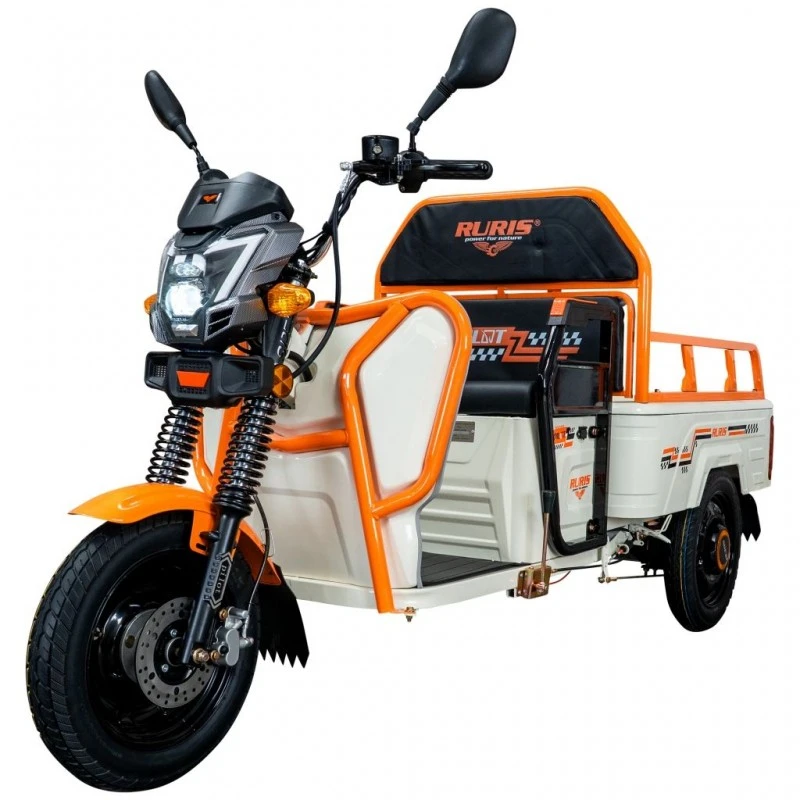 Triciclu Electric Cargo RURIS Pilot 3110A – Motor 2000W, Baterie 72V 32Ah, Autonomie 80 km, Sarcina 300 kg, Max. 25 km/h, ALB Triciclu Electric Cargo RURIS Pilot 3110A – Motor 2000W, Baterie 72V 32Ah, Autonomie 80 km, Sarcina 300 kg, Max. 25 km/h, ALB