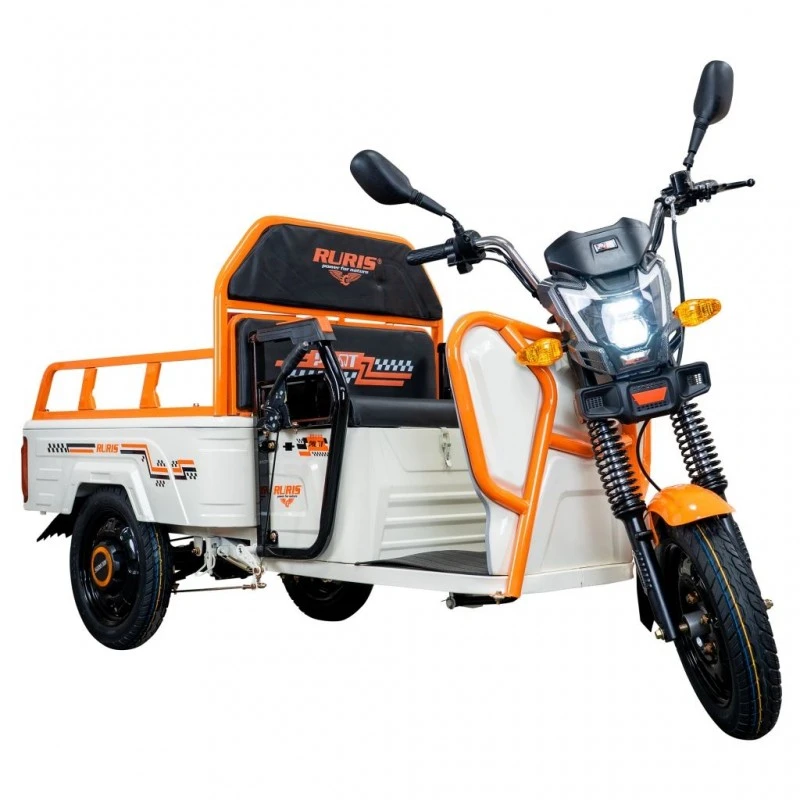 Triciclu Electric Cargo RURIS Pilot 3110A – Motor 2000W, Baterie 72V 32Ah, Autonomie 80 km, Sarcina 300 kg, Max. 25 km/h, ALB Triciclu Electric Cargo RURIS Pilot 3110A – Motor 2000W, Baterie 72V 32Ah, Autonomie 80 km, Sarcina 300 kg, Max. 25 km/h, ALB