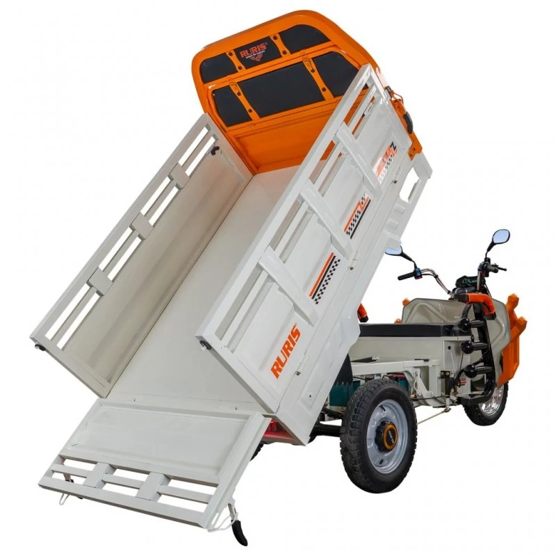 Triciclu electric cargo RURIS Pilot 3130A, Motor 3600W, Baterie 72V 58Ah, Autonomie 80 km, Capacitate 603 kg, Frana Fata Disc / Spate Tambur, Display LCD Extra-Large, Alb Triciclu electric cargo RURIS Pilot 3130A, Motor 3600W, Baterie 72V 58Ah, Autonomie 80 km, Capacitate 603 kg, Frana Fata Disc / Spate Tambur, Display LCD Extra-Large, Alb