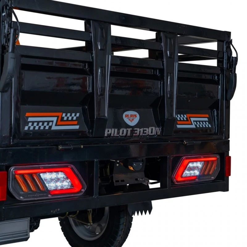 Triciclu electric cargo RURIS Pilot 3130N, Motor 3600W, Baterie 72V 58Ah, Autonomie 80 km, Capacitate 603 kg, Frana Fata Disc / Spate Tambur, Negru Triciclu electric cargo RURIS Pilot 3130N, Motor 3600W, Baterie 72V 58Ah, Autonomie 80 km, Capacitate 603 kg, Frana Fata Disc / Spate Tambur, Negru