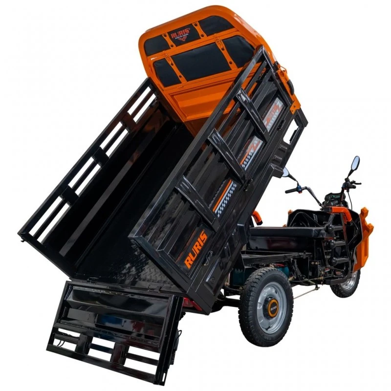 Triciclu electric cargo RURIS Pilot 3130N, Motor 3600W, Baterie 72V 58Ah, Autonomie 80 km, Capacitate 603 kg, Frana Fata Disc / Spate Tambur, Negru Triciclu electric cargo RURIS Pilot 3130N, Motor 3600W, Baterie 72V 58Ah, Autonomie 80 km, Capacitate 603 kg, Frana Fata Disc / Spate Tambur, Negru