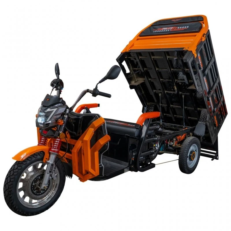 Triciclu electric cargo RURIS Pilot 3130N, Motor 3600W, Baterie 72V 58Ah, Autonomie 80 km, Capacitate 603 kg, Frana Fata Disc / Spate Tambur, Negru Triciclu electric cargo RURIS Pilot 3130N, Motor 3600W, Baterie 72V 58Ah, Autonomie 80 km, Capacitate 603 kg, Frana Fata Disc / Spate Tambur, Negru