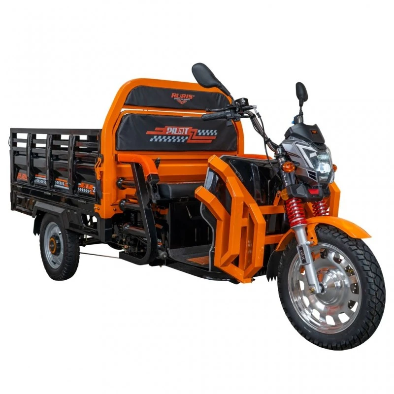 Triciclu electric cargo RURIS Pilot 3130N, Motor 3600W, Baterie 72V 58Ah, Autonomie 80 km, Capacitate 603 kg, Frana Fata Disc / Spate Tambur, Negru Triciclu electric cargo RURIS Pilot 3130N, Motor 3600W, Baterie 72V 58Ah, Autonomie 80 km, Capacitate 603 kg, Frana Fata Disc / Spate Tambur, Negru
