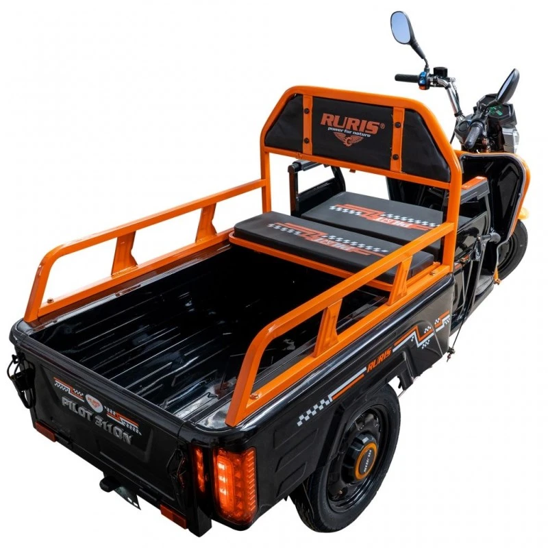 Triciclu Electric Cargo RURIS Pilot 3110N – Motor 2000W, Baterie 72V 32Ah, Autonomie 80 km, Sarcina 300 kg, Max. 25 km/h, Negru Triciclu Electric Cargo RURIS Pilot 3110N – Motor 2000W, Baterie 72V 32Ah, Autonomie 80 km, Sarcina 300 kg, Max. 25 km/h, Negru