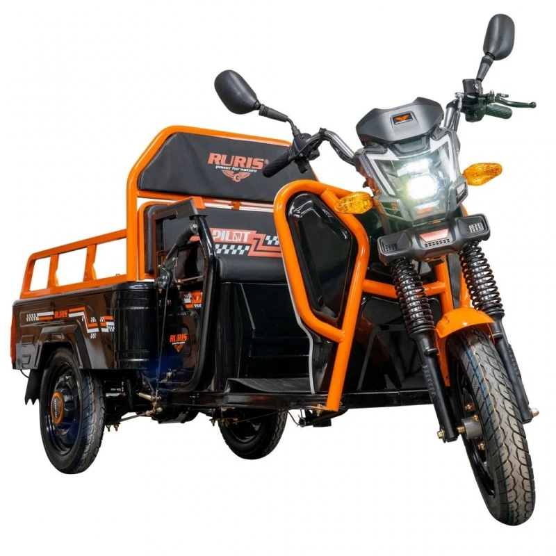 Triciclu Electric Cargo RURIS Pilot 3110N – Motor 2000W, Baterie 72V 32Ah, Autonomie 80 km, Sarcina 300 kg, Max. 25 km/h, Negru Triciclu Electric Cargo RURIS Pilot 3110N – Motor 2000W, Baterie 72V 32Ah, Autonomie 80 km, Sarcina 300 kg, Max. 25 km/h, Negru