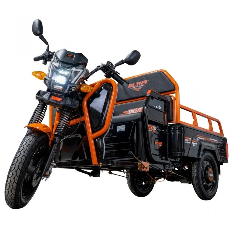 Triciclu Electric Cargo RURIS Pilot 3110N – Motor 2000W, Baterie 72V 32Ah, Autonomie 80 km, Sarcina 300 kg, Max. 25 km/h, Negru Triciclu Electric Cargo RURIS Pilot 3110N – Motor 2000W, Baterie 72V 32Ah, Autonomie 80 km, Sarcina 300 kg, Max. 25 km/h, Negru
