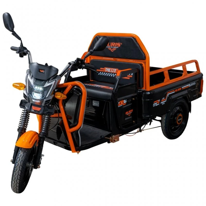 Triciclu Electric Cargo RURIS Pilot 3110N – Motor 2000W, Baterie 72V 32Ah, Autonomie 80 km, Sarcina 300 kg, Max. 25 km/h, Negru Triciclu Electric Cargo RURIS Pilot 3110N – Motor 2000W, Baterie 72V 32Ah, Autonomie 80 km, Sarcina 300 kg, Max. 25 km/h, Negru